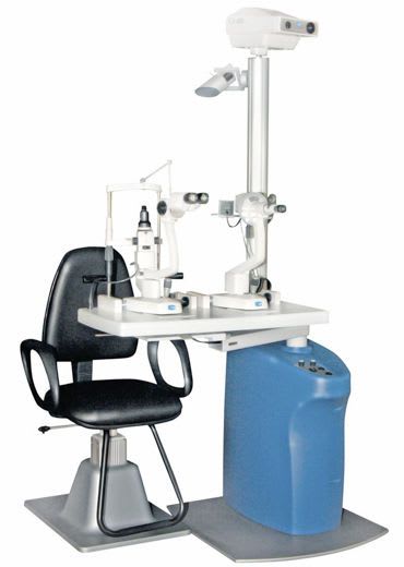 Ophthalmic workstation / equipped / with chair / 1-station COMPACT CSO Costruzione Strumenti Oftalmici