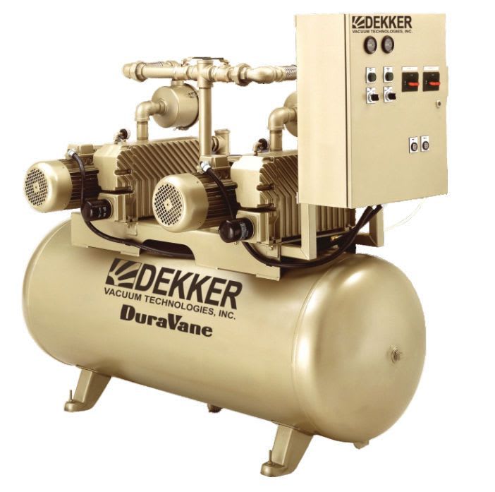 Medical vacuum system / rotary vane / lubricated 2-710 CFM Dekker Vacuum Technologies