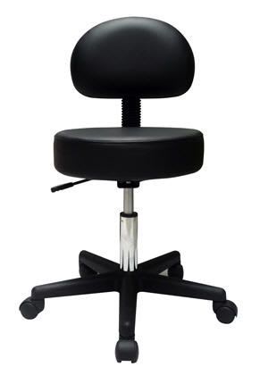 Medical stool / height-adjustable / on casters / with backrest Current Solutions