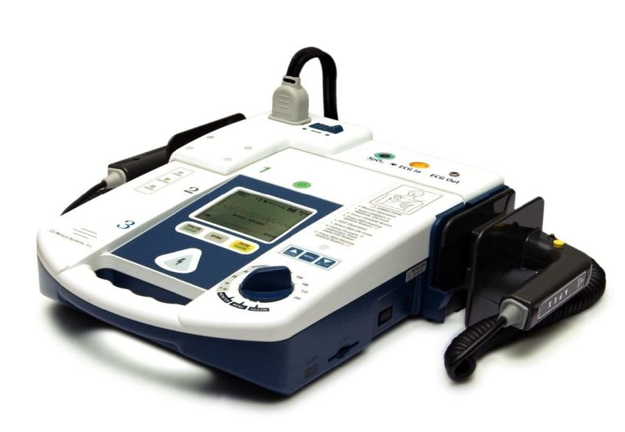 Semi-automatic external defibrillator / with ECG and SpO2 monitor 200 J - PARAMEDIC CU-ER5 CU Medical Systems