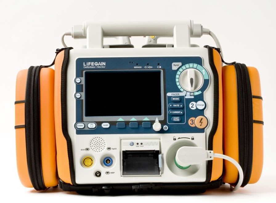 Semi-automatic external defibrillator / with ECG monitor / wireless LIFEGAIN CU-HD1 CU Medical Systems