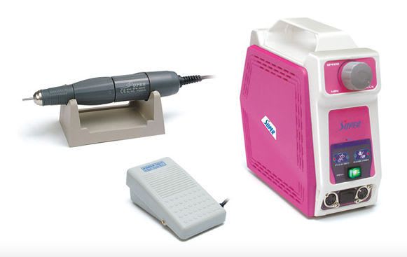 Dental laboratory micromotor control unit / complete set / with handpiece / pedal-operated DP6 + NH1 Daeyoung Precision