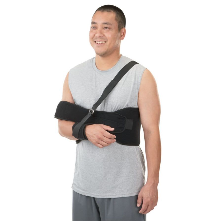 Shoulder splint (orthopedic immobilization) / with attachment strap 01078 / 01079 Breg