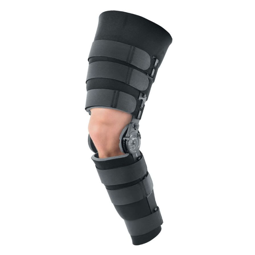 Knee splint (orthopedic immobilization) / articulated Post-Op Breg