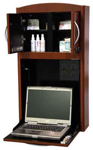 Medical computer workstation / laptop / wall-mounted / recessed 2035 Cygnus