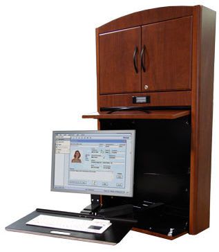 Medical computer workstation / recessed / wall-mounted 2847C Cygnus
