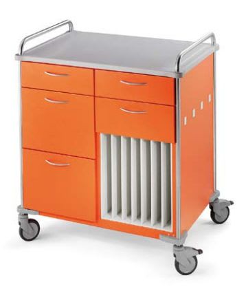 X-ray record trolley / with drawer / horizontal-access / vertical-access EASYcare BLANCO CS GmbH + Co KG