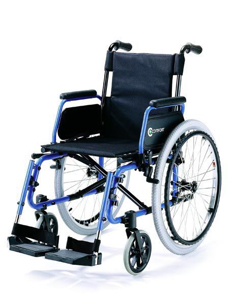 Passive wheelchair / folding / with legrest SL-7100A-FB-24 Comfort orthopedic