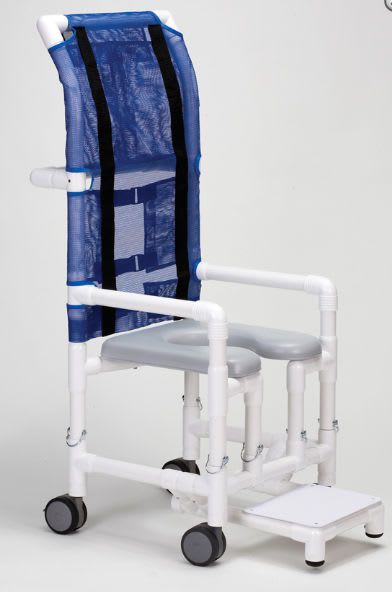 Shower chair / on casters / with bucket 5060 Columbia medica