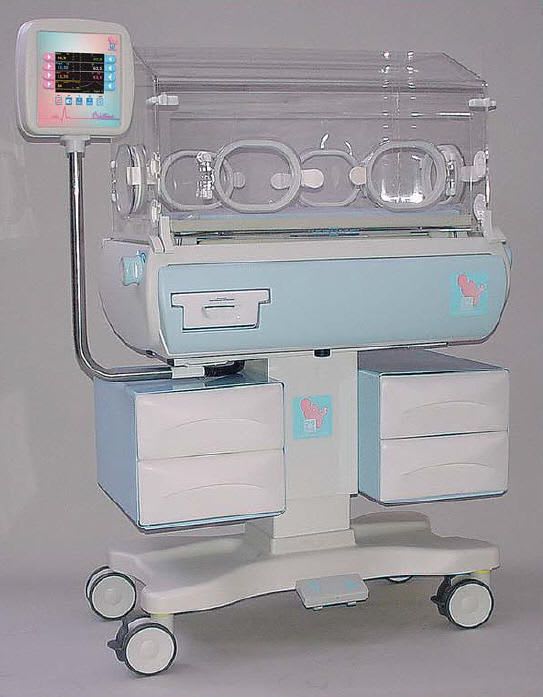 Height-adjustable infant incubator Cristina Sch Cobams