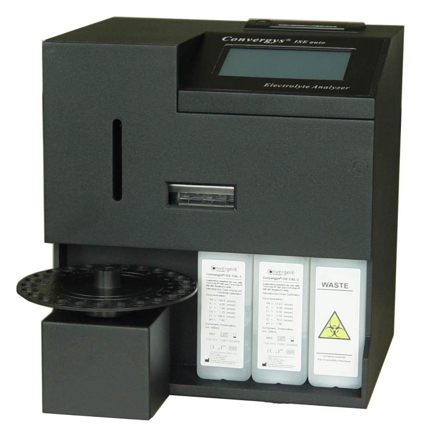 Electrolyte analyzer with ISE Convergys® ISE Auto Convergent Technologies