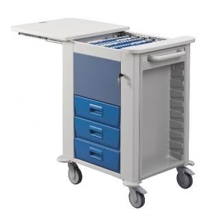 Medical record trolley / with drawer / vertical-access GHIBLI Centro Forniture Sanitarie