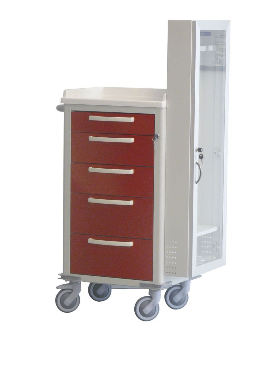 Endoscope trolley / with cabinet ENDOCAR Centro Forniture Sanitarie