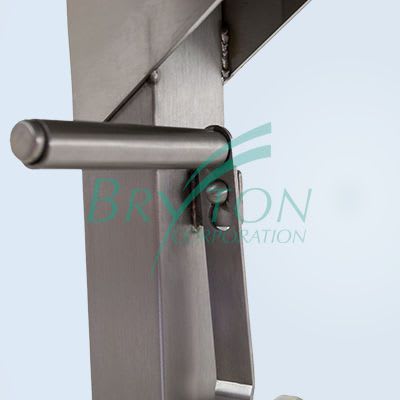 Stainless steel instrument table / height-adjustable / on casters ITA-3620 BRYTON CORPORATION