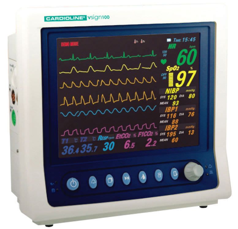 Compact multi-parameter monitor vsign100 Cardioline