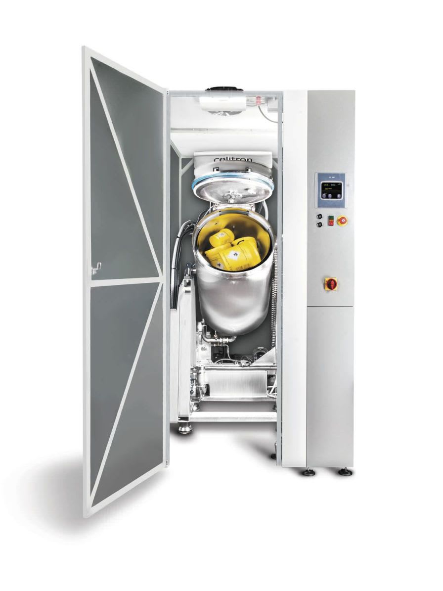 Waste treatment system with sterilizer / medical / with shredder / pressure-seal 25 - 1 500 L | ISS AC-575 Celitron Medical Technologies
