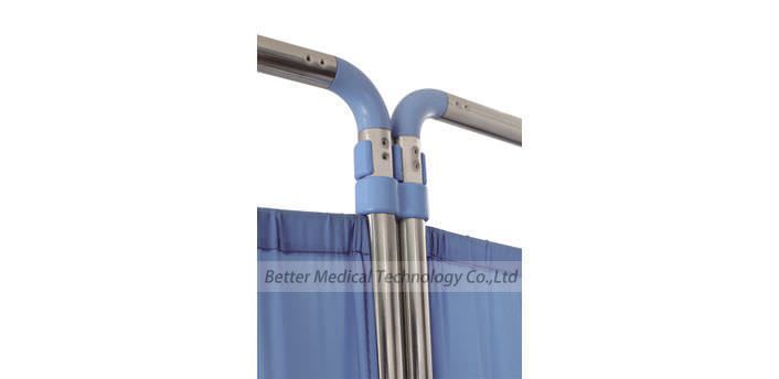 Hospital screen / on casters / 4-panel BT340 Better Medical Technology