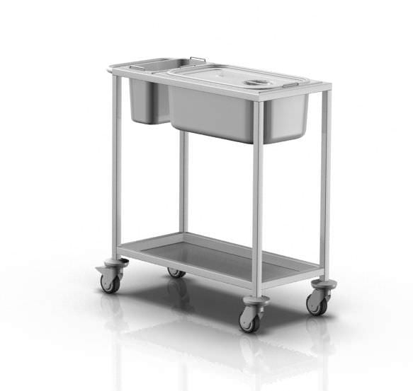 Instrument table with containers / medical / surgical 2-017 ALVO Medical