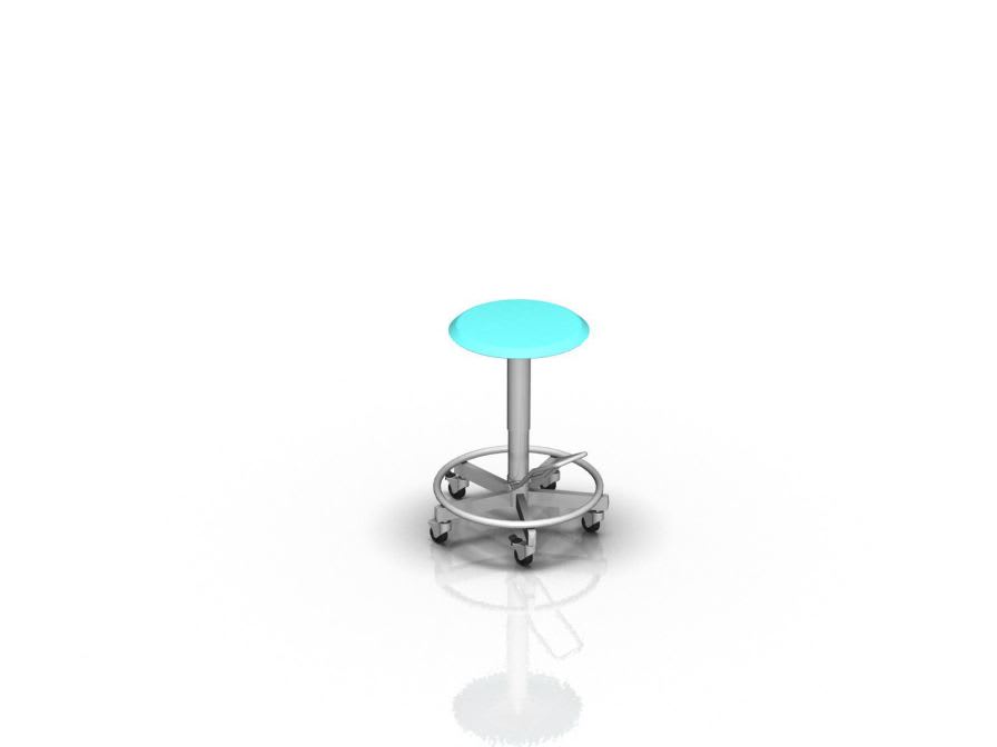 Medical stool / on casters / hydraulic / height-adjustable ALVO Medical