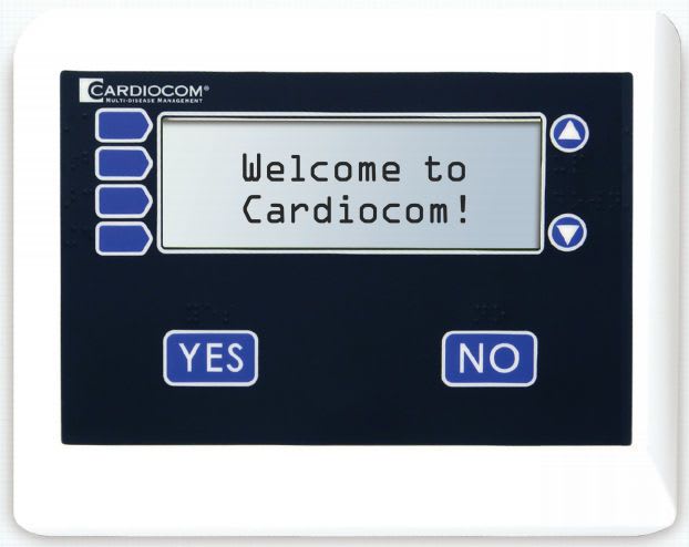 Vital sign telemonitoring system / with screen COMMANDER Cardiocom