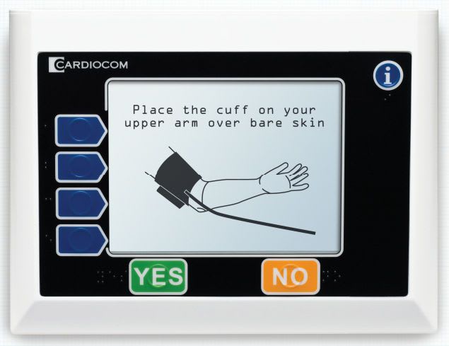 Vital sign telemonitoring system / with screen COMMANDER FLEX Cardiocom