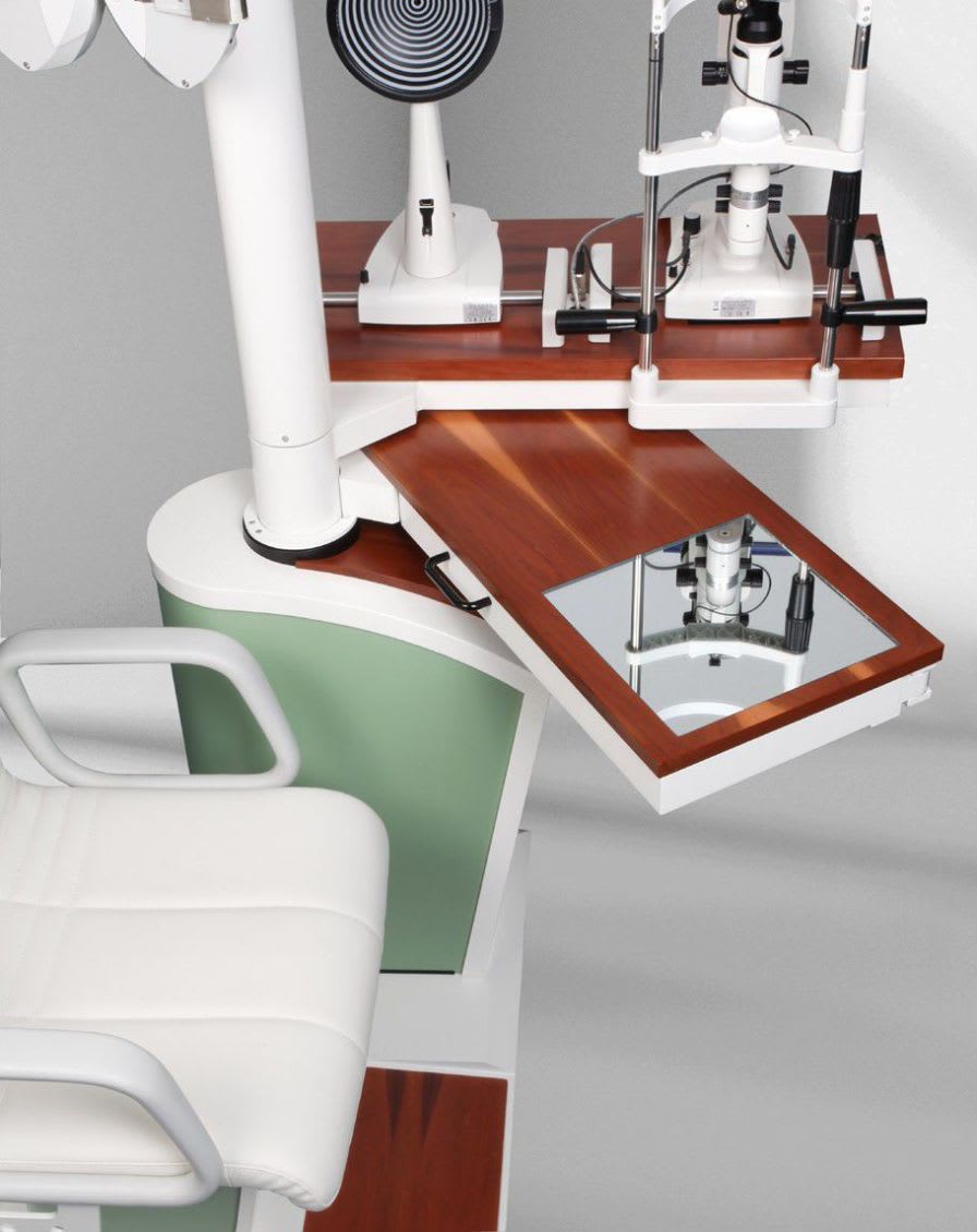 Ophthalmic workstation / with chair / equipped / 1-station bon E-20 SE bon Optic Vertriebsgesellschaft
