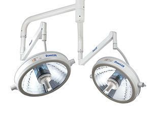 LED surgical light / ceiling-mounted / 2-arm DomeLUX BENQ Medical Technology