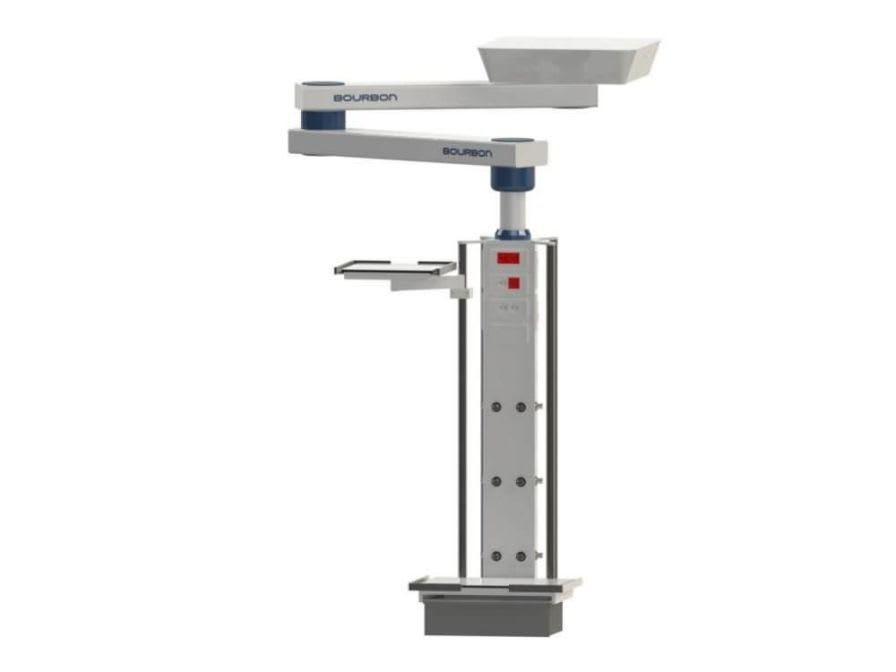 Ceiling-mounted medical pendant / articulated / with column 6M Bourbon