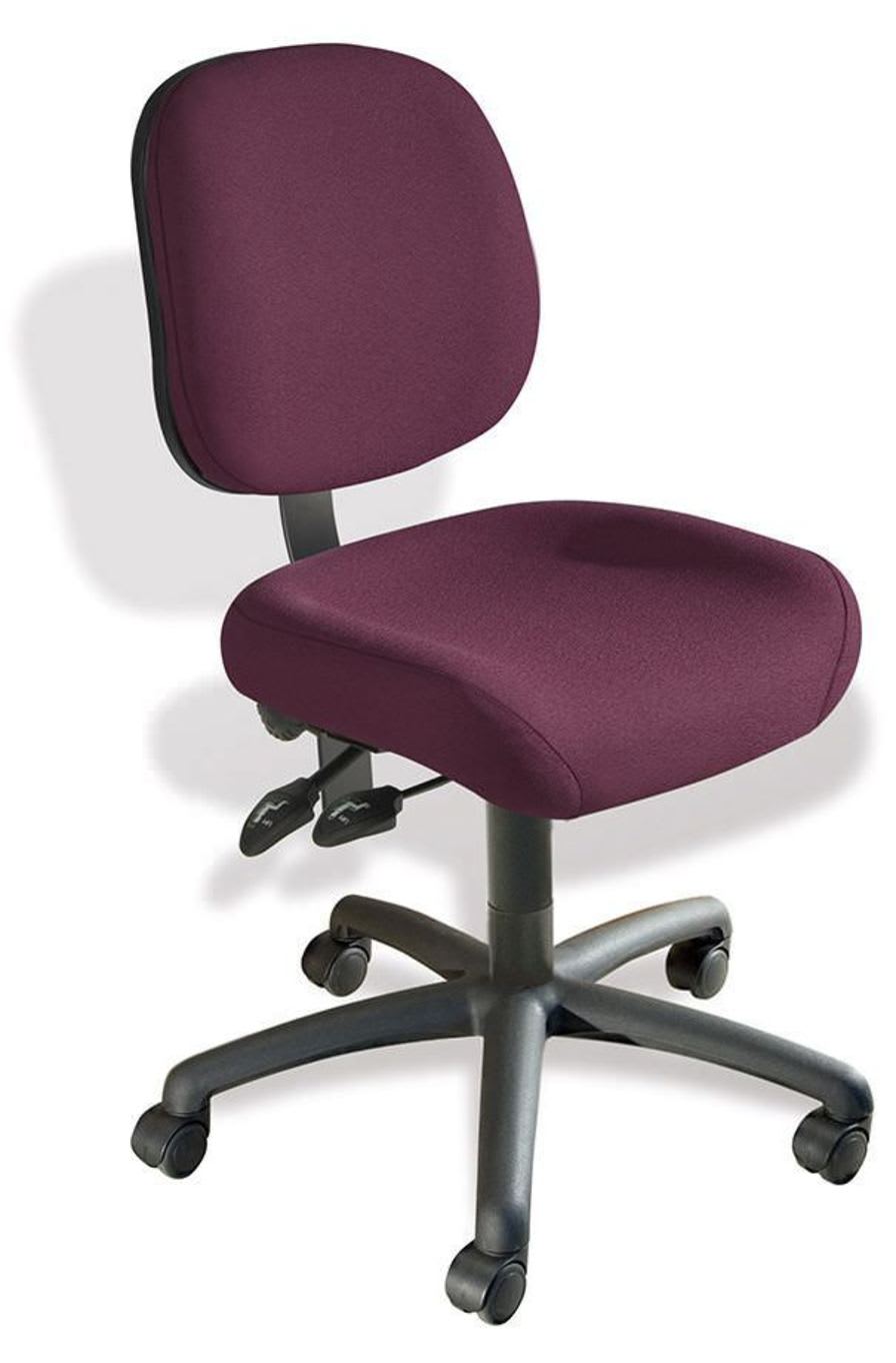 Office chair / with backrest / on casters / rotating HL Sewn Seams Biofit