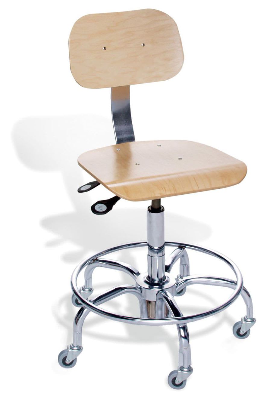 Medical stool / height-adjustable / on casters / with backrest Willow WW Series Biofit