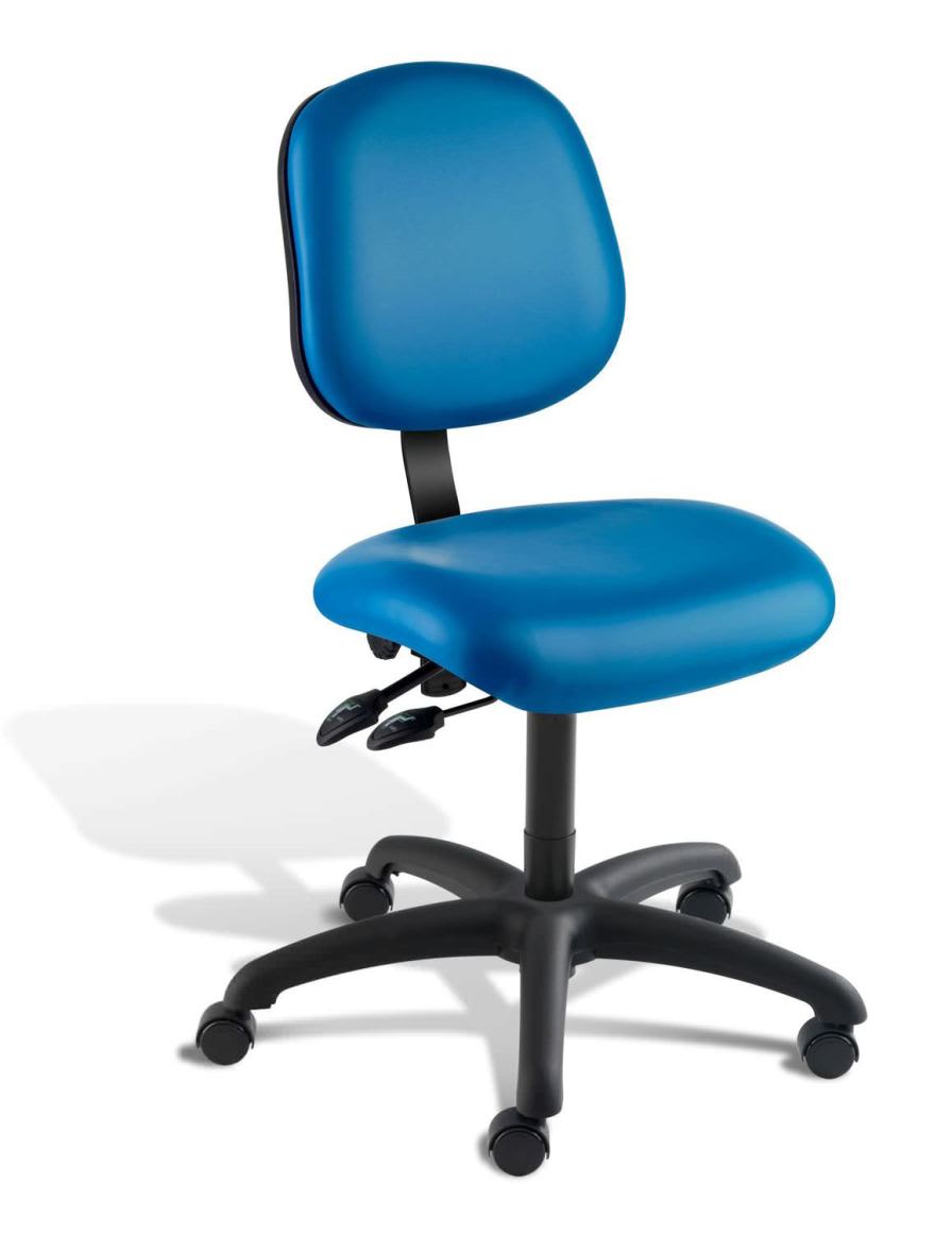 Office chair / with backrest / on casters / pneumatic HL Vacuum Formed Biofit