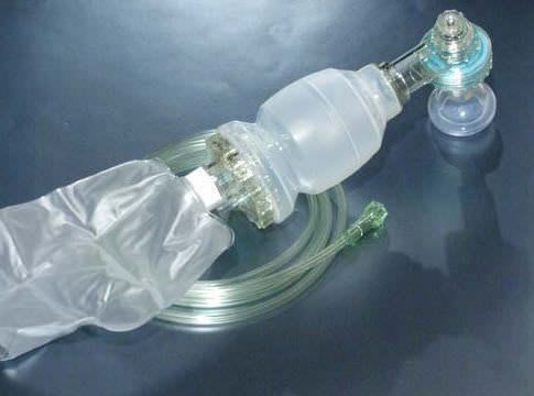 Infant manual resuscitator / with pop-off and PEEP valves / reusable / silicone 4525 BLS Systems Limited