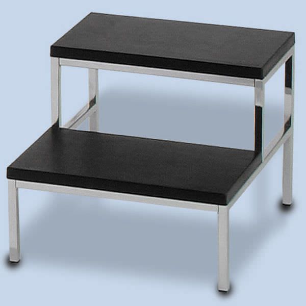 2-step step stool / stainless steel FA-3000/2 AGA Sanitätsartikel GmbH