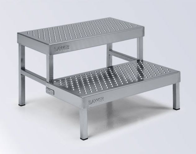 2-step step stool / stainless steel 82021000 Bawer S.p.A.