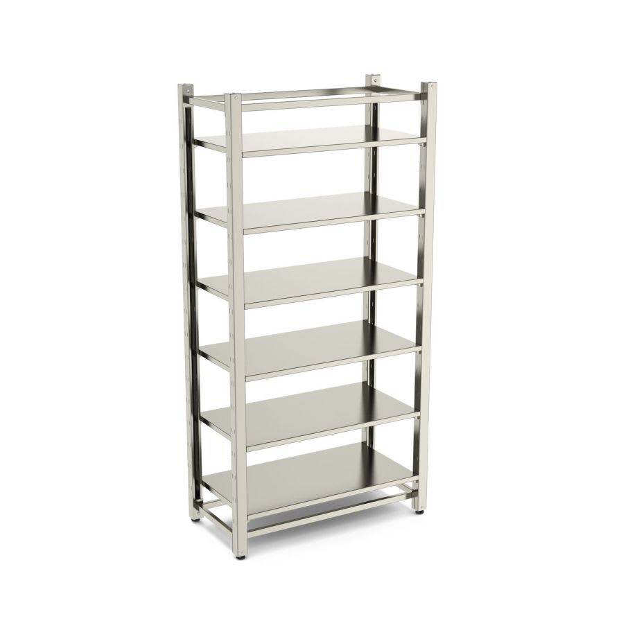 Wall-mounted shelving unit / stainless steel 8206500 series Bawer S.p.A.