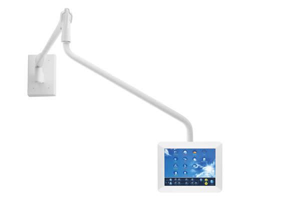 Infotainment terminal monitor support arm / wall-mounted O 500 BEWATEC