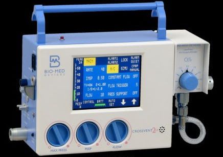 Transport ventilator / resuscitation / with touch screen Crossvent 2i+ 2200KCB, Crossvent 2i+ 2200KCB Bio-Med Devices