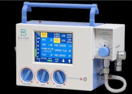 Transport ventilator / resuscitation / with touch screen Crossvent 4+ 4400AEC, Crossvent 4+ 4400EC Bio-Med Devices
