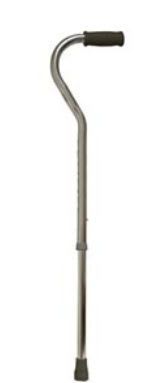 Walking stick with offset handle / height-adjustable / bariatric Benmor Medical