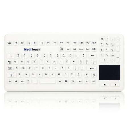Disinfectable medical keyboard / wireless / washable / with touchpad 2007054 Baaske Medical