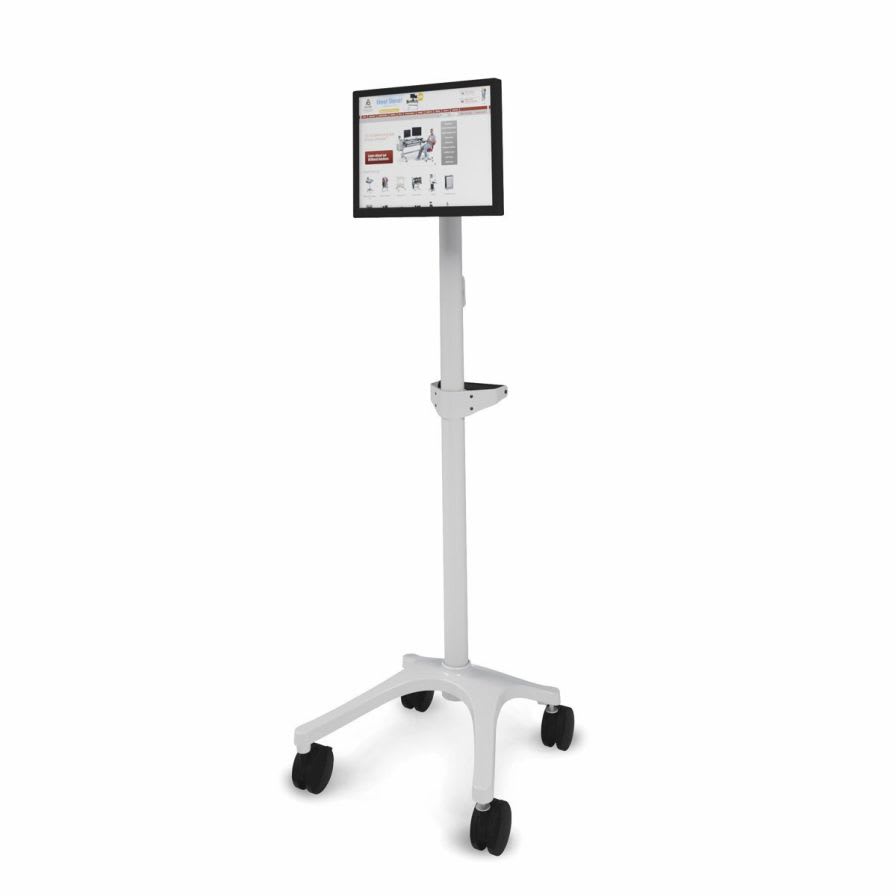 Medical computer cart / height-adjustable Zido Pole® Anthro Corporation