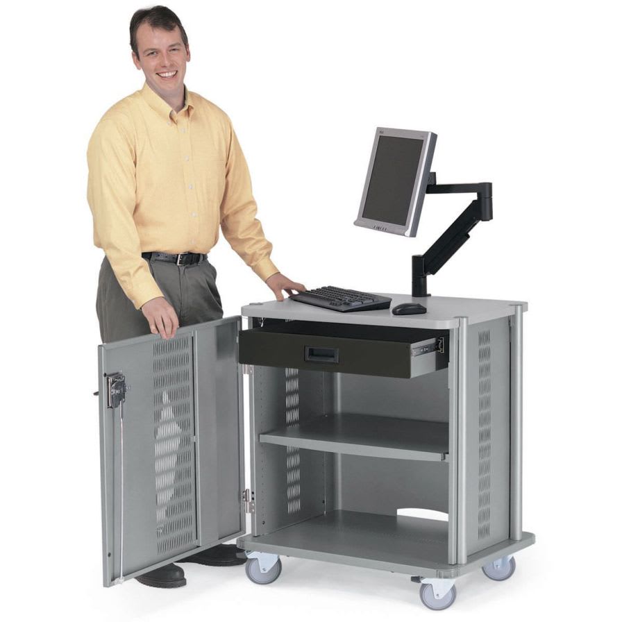 Medical computer cart Security Anthro Corporation