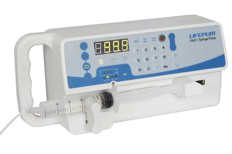 Ambulatory syringe pump / 1 channel 0.1 - 99.9 mL/h | FA311 Beijing Xin He Feng Medical Technology Co. Ltd.