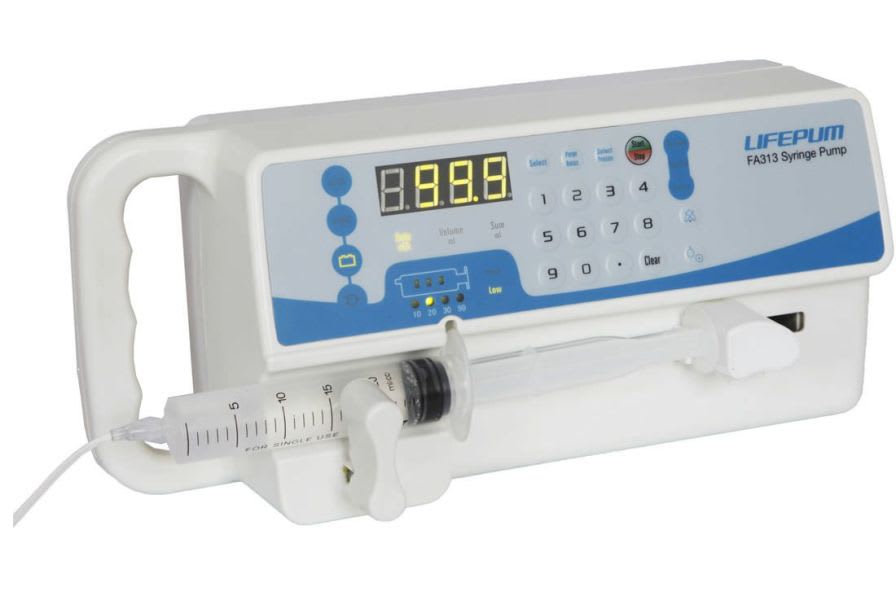 Ambulatory syringe pump / 1 channel 0.1 - 400 mL/h | FA313 Beijing Xin He Feng Medical Technology Co. Ltd.