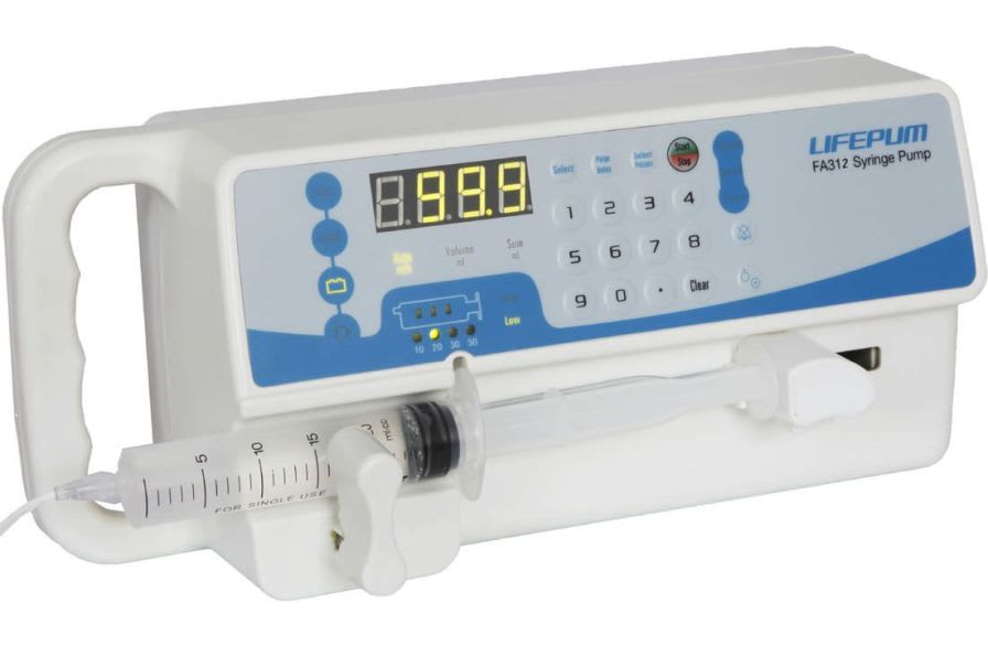 Ambulatory syringe pump / 1 channel 0.1 - 200 mL/h | FA312 Beijing Xin He Feng Medical Technology Co. Ltd.