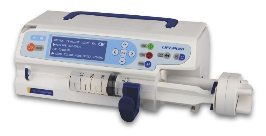1 channel syringe pump 0.01 - 1500 mL/h | FC112 Beijing Xin He Feng Medical Technology Co. Ltd.