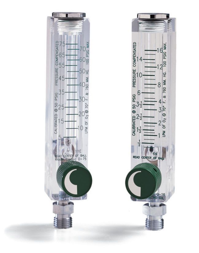 Air flowmeter / variable-area / plug-in type TIMETER ® Allied Healthcare Products