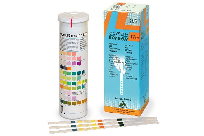 Urine test strip CombiScreen Analyticon Biotechnologies AG