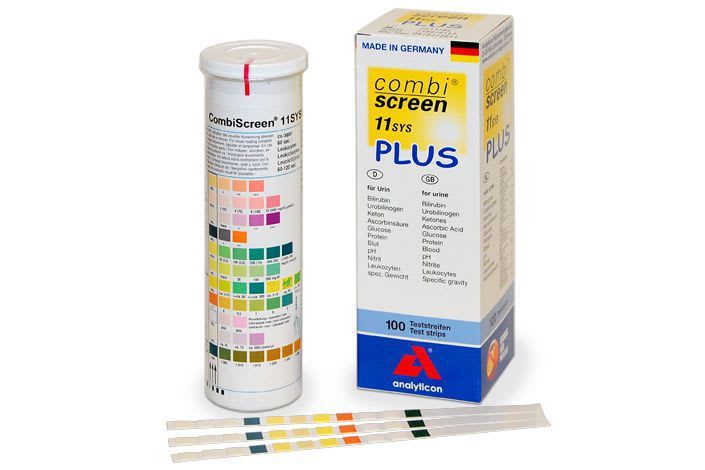 Urine test strip CombiScreen-PLUS Analyticon Biotechnologies AG