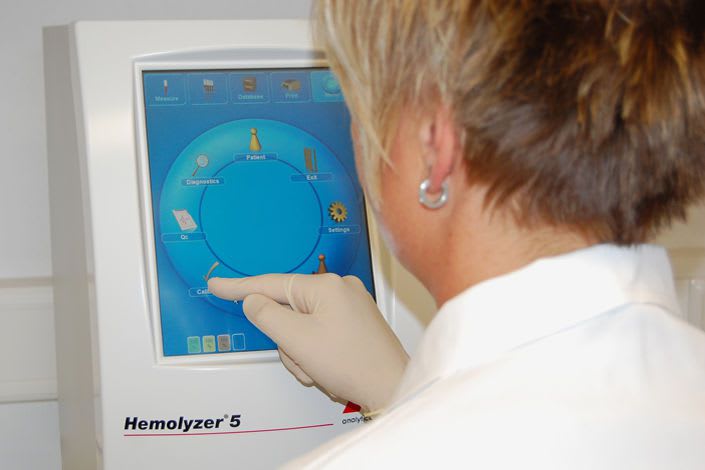 Automatic hematology analyzer / 24-parameter Hemolyzer 5 Analyticon Biotechnologies AG